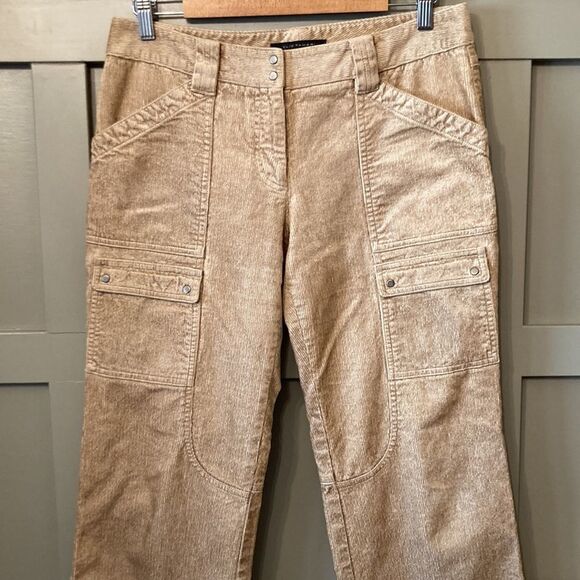 ELIE Tahari Wide Leg Corduroy Trouser Pants Size 8 - Picture 4 of 9